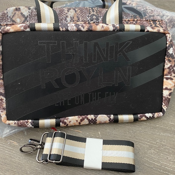 Think ROYLN Junior Wingman Python Gold & Black Bag - Picture 6 of 6